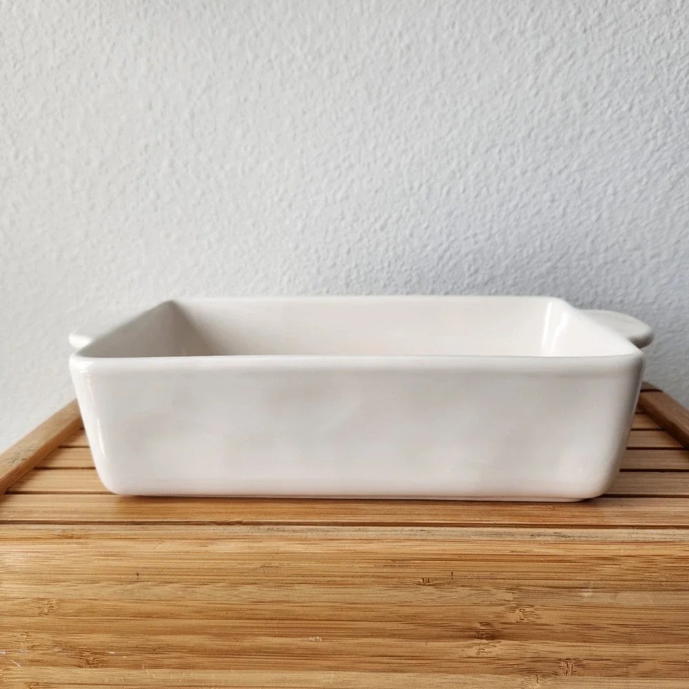 Rae Dunn Artisan Collection Halloween Pumpkin No Tricks Just Treats Baking Dish‎